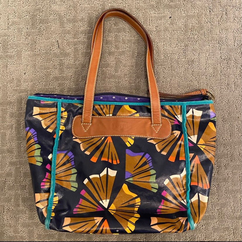 Fossil pencil tote